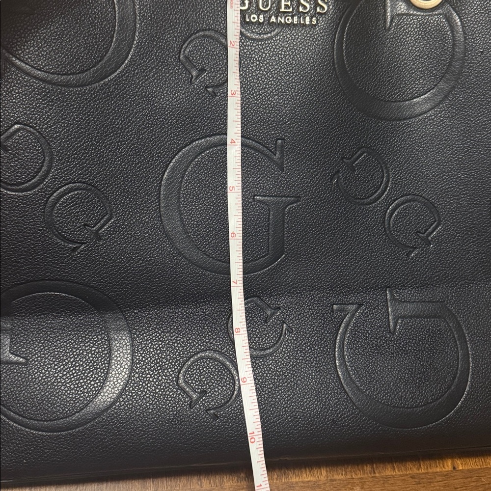 GUESS Black Embossed Logo Tote - Picture 5 of 7